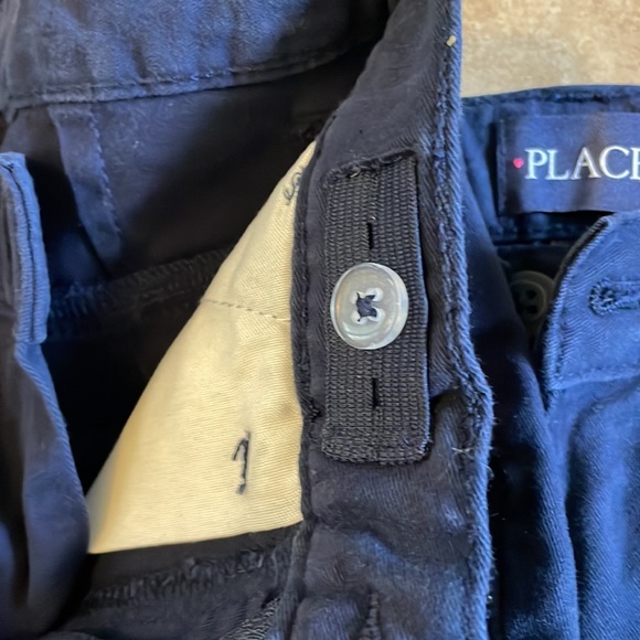 NWOT Two Pair 8 Slim Childrens Place Bootcut Uniform Chinos in Navy - Picture 5 of 6